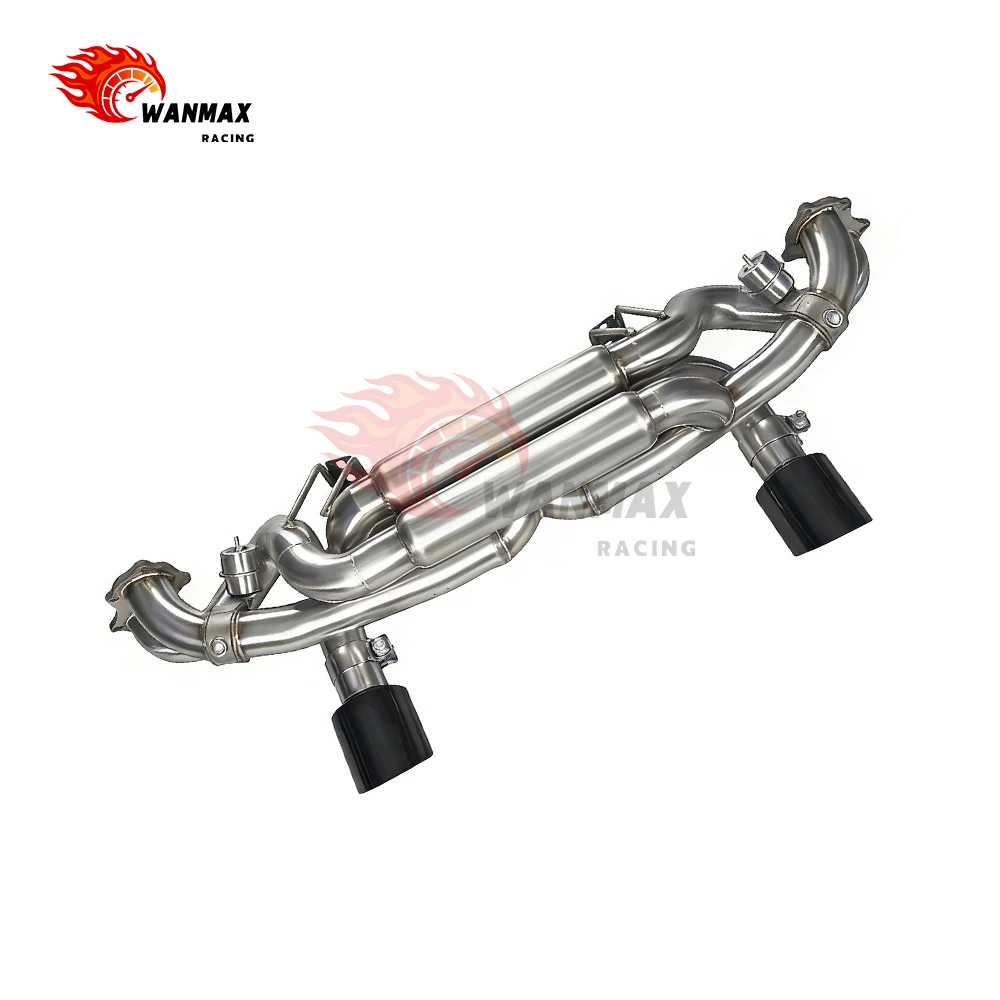 Stainless Steel Sport Exhaust System for 2020 718 Boxster - Valved Cat-Back Upgrade for Enhanced Sound & Performance
