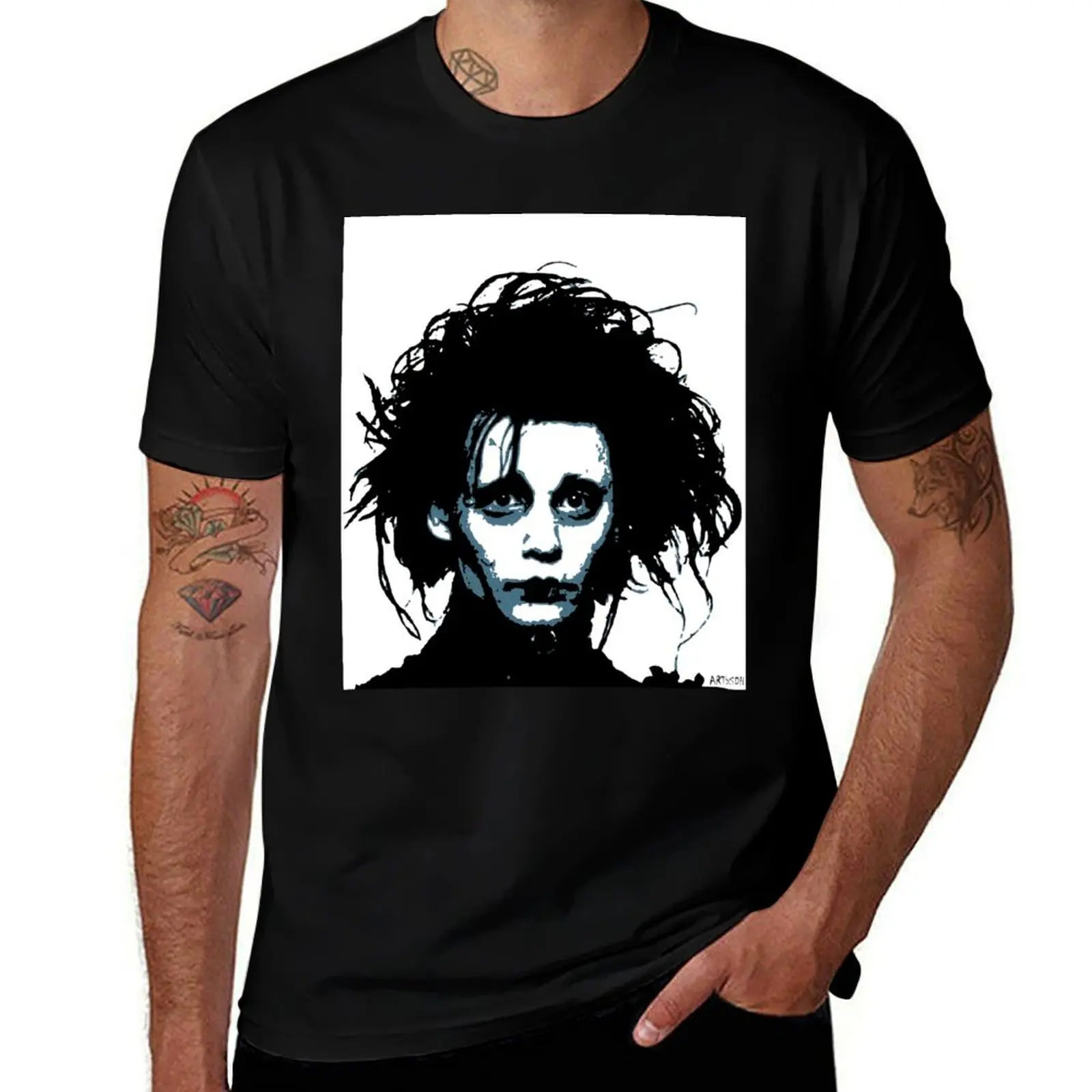 

Edward Scissorhands T-Shirt Fashion Graphic Tee for Men