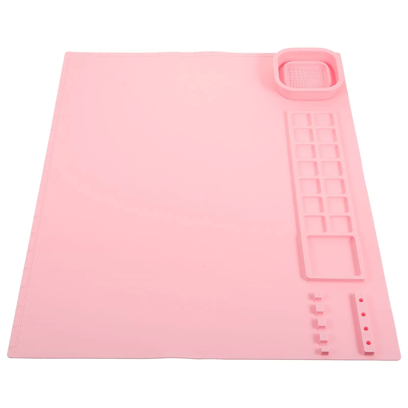 

Silicone Drawing Mat Tray Color Mixing Board Watercolor Paint Paint Diy Plate Silicone Pigment Plate Painting