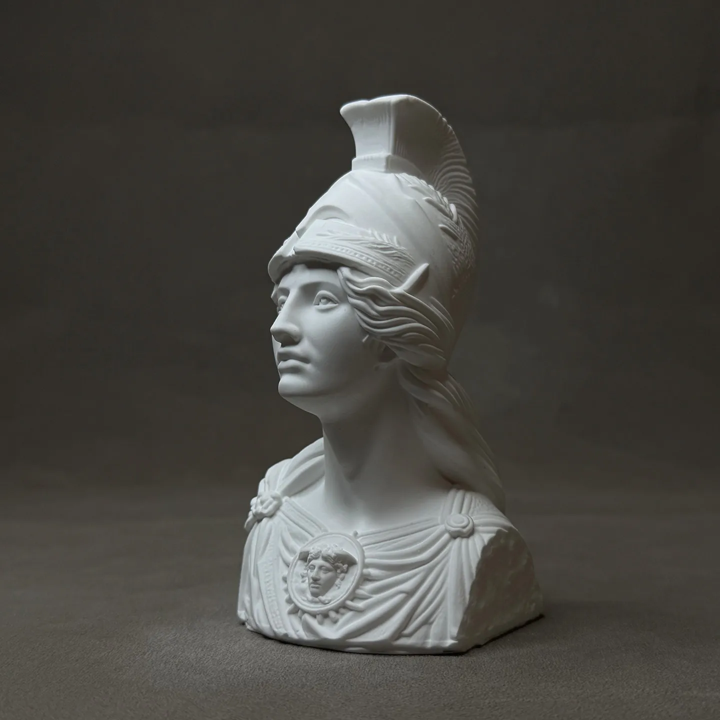 12cm Athena Greek Goddess Plaster Bust Sculpture Small Statue Athena Bust Decor Desk Bookshelf Sketch Aesthetic Shelf Ornament