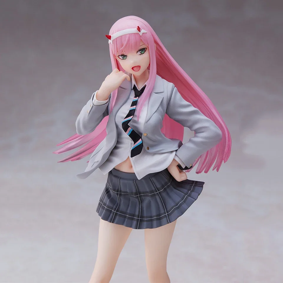 In stock Original Genuine TAITO DARLING in the FRANXX 18cm  Zero Two PVC Anime Action Figure Toys Collection Doll Gift