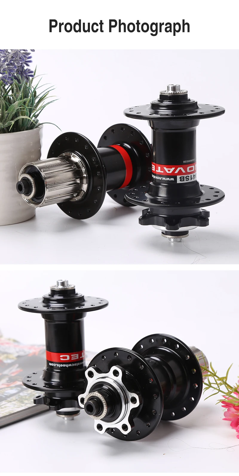 Novatec Mountain Bike Hub D041SB D042SB 28/32/36 Löcher Disc Karte Bremse MTB Fahrrad Hub Lager Vorne/Hinten 8/9/10/11/12 geschwindigkeit – Detail 15