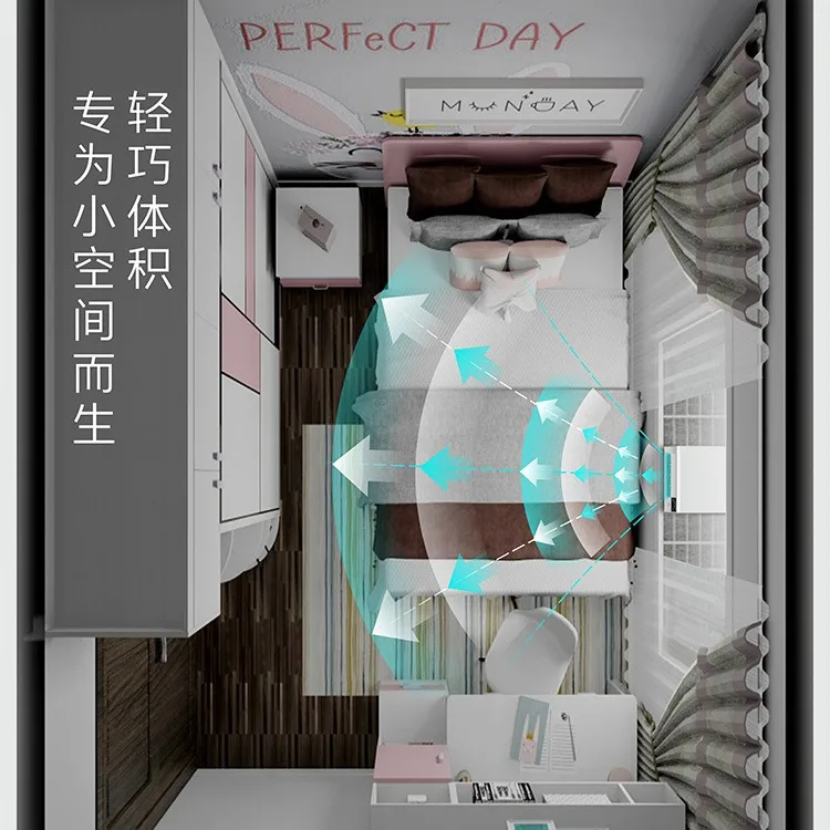 Wall Split Efficient Evaporative Air Conditioner Portable Standing Rechargeable Cooling Heating