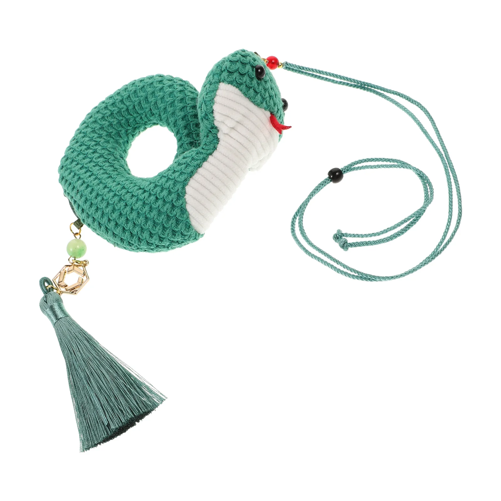 

Elegant Traditional Snake Design Car Rearview Mirror Pendant Aromatic Sachet For Year Of The Snake Home Car Office Decor
