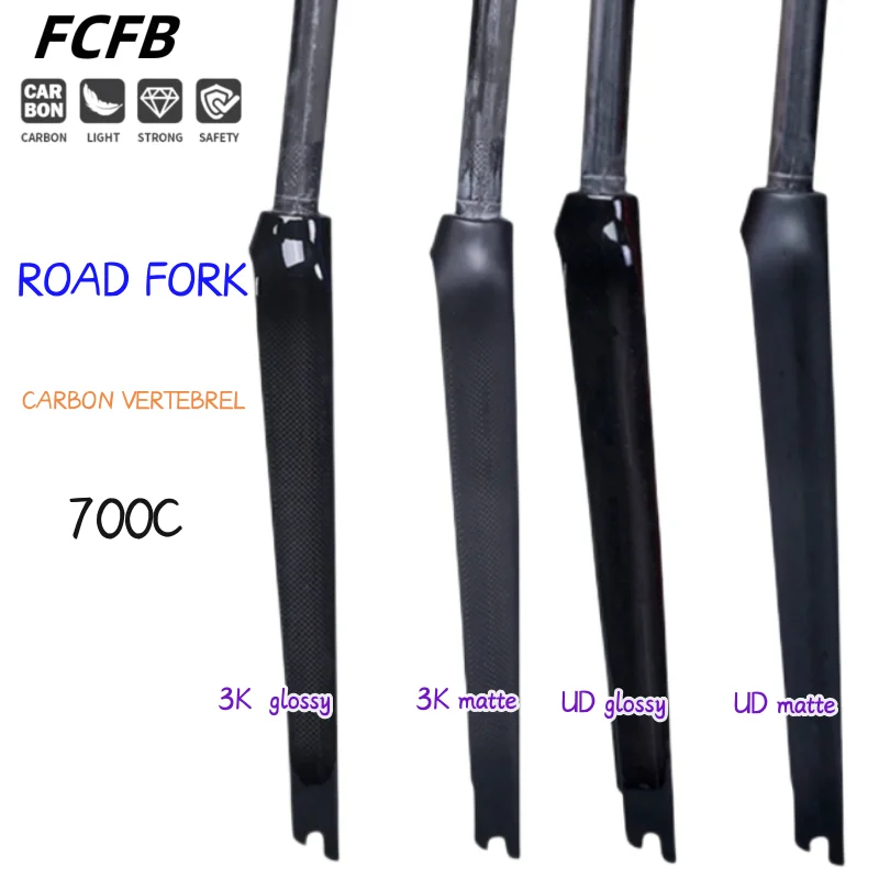 road bike carbon fork full carbon fiber road bicycle 3K UD carbon fork fork carbon front fork Track Fixed Gear hard fork 28.6mm