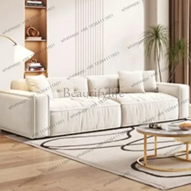 Luxury Modern Living Room Sofas Elegant Minimalist Nordic Designer Relaxing Sofa Soft Puff Wohnzimmer Sofas