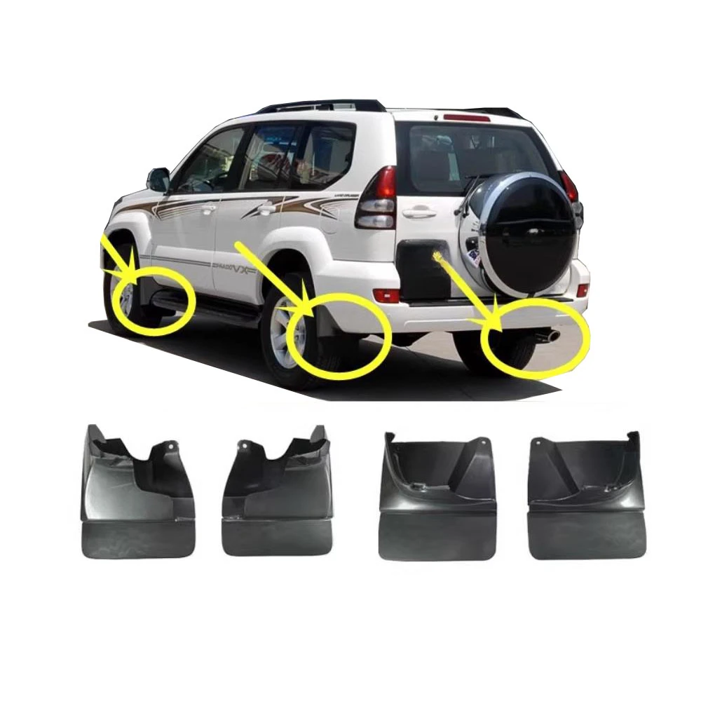 

1 Piece Mud Flaps for Toyota Land Cruiser Prado 120 2003-2009 Mudflaps Splash Guards Mudguards Accessories Rear or Front