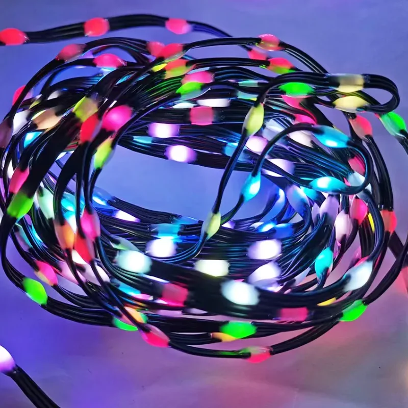 Luzes LED Fairy String, RGB, cor do sonho, feriado, atmosfera do jardim, luzes decorativas de corda
