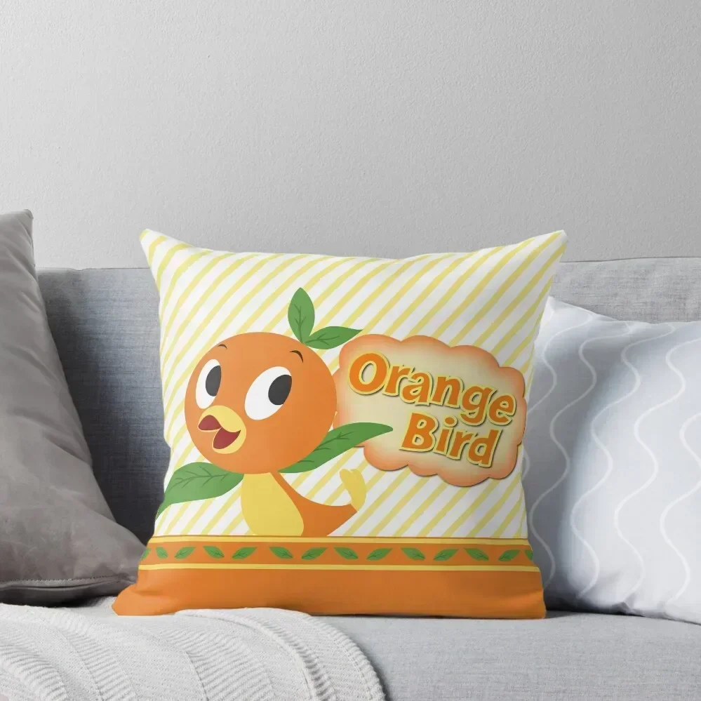 It's Orange Bird! Throw Pillow Cushions Home Decor Pillows Aesthetic Cushion Cover Luxury pillow