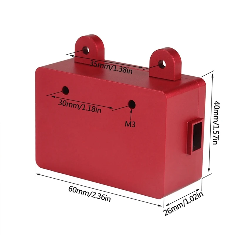 Metal Climbing Car Receiver Box Fuel Tank For 1/10 RC SCX10 D90 Capra RR10 VS4-10 Phoenix TRX4 TRX6 TF2 D90 CC01