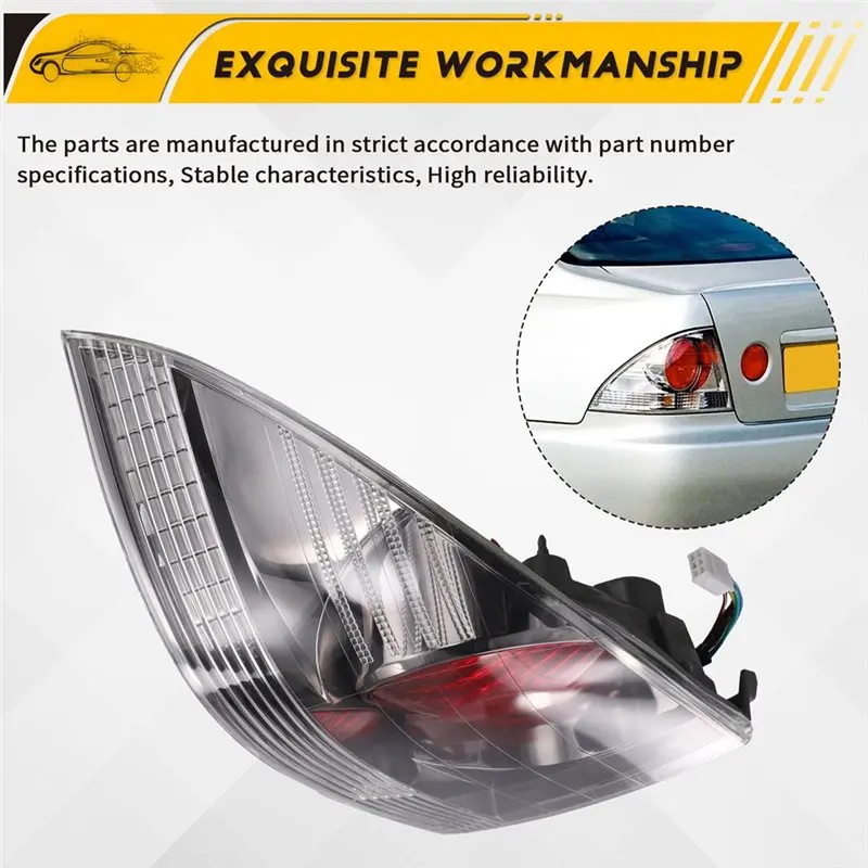Rear Bumper Tail Light Stop Lamp Car For Lexus IS200 Toyota Altezza RS200 1998-2005 Reverse Brake Taillight W/Bulb
