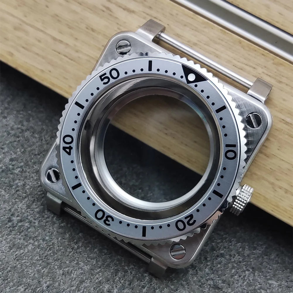 Assembled Watch Box 42MM SKX007 Square Case Sapphire Japanese automatic movement, 316 stainless steel, NH35/36/4R/7S watch cases