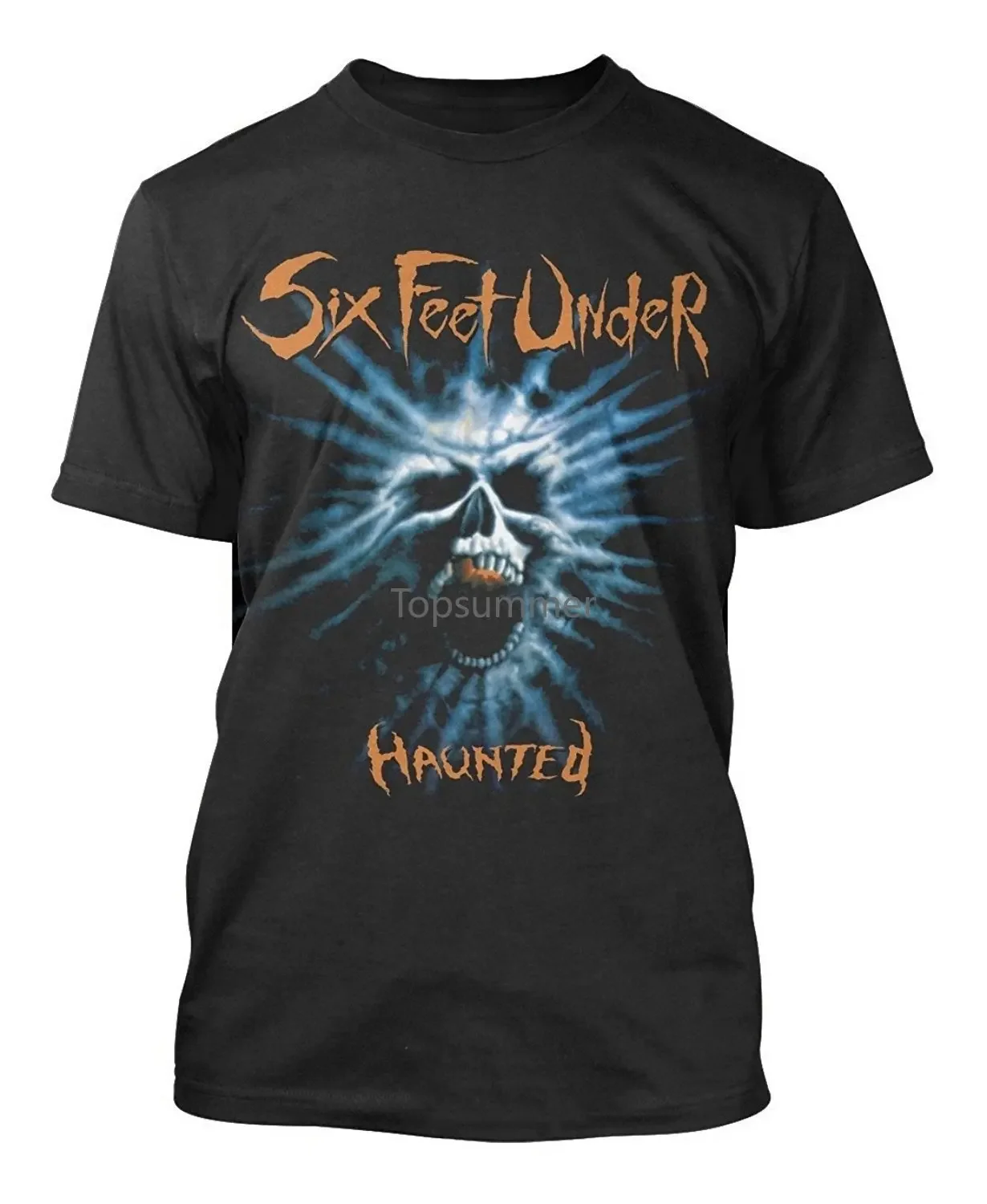 Men T Shirt Six Feet Under Haunted Fashion Funny T-Shirt Novelty Tshirt Women