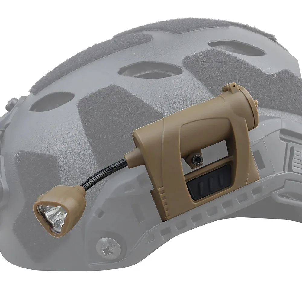 MPLS CHARGE Tactical Helmet Light 3 Mode LED Flashlight Outdoor Night Light Airsoft Helmet Torch Hunting Cycling Fishing Lamp image 5