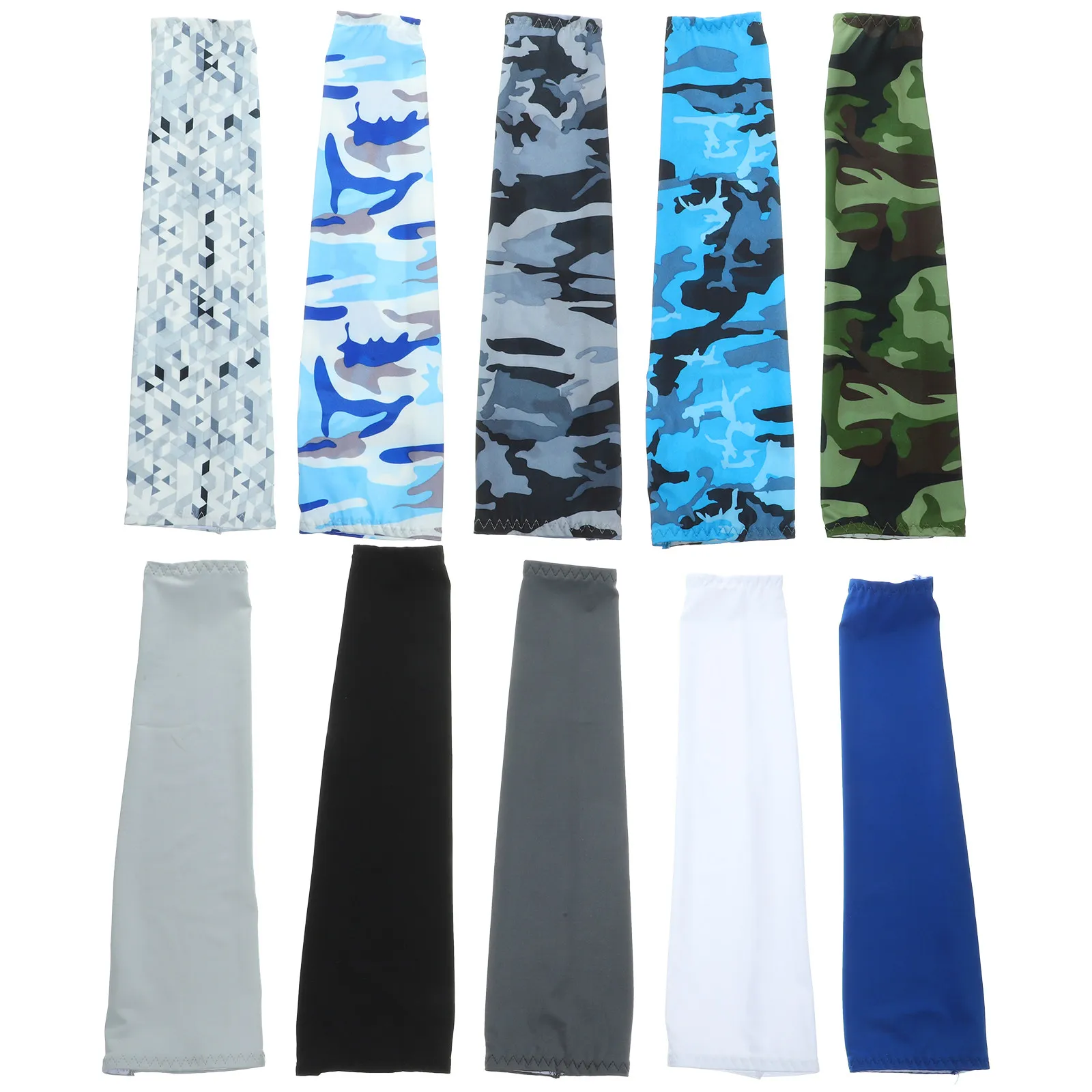 10組-uvカット-サンスリーブ-冷感アームカバー-男女兼用-アウトドア-ランニング-ハイキング-釣り-バスケットボール-野球-バレーボール用