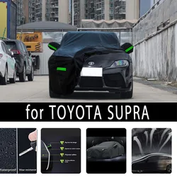 For TOYOTA SUPRA Outdoor Protection Full Car Covers Snow Cover Sunshade Waterproof Dustproof Exterior Car accessories