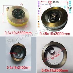 Width 19mm Spiral Flat Wire Coil Large Size Scroll Spring Constant Force Springs 0.3mm Thickness*19mm Width*5300mm Length