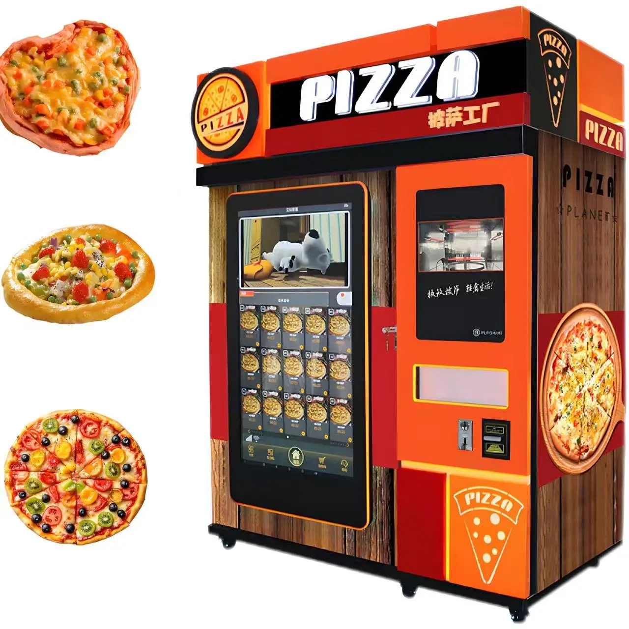 FL Pizza Vending Machine pre‑set baking program for transport hub commercial hot pizza vending gear