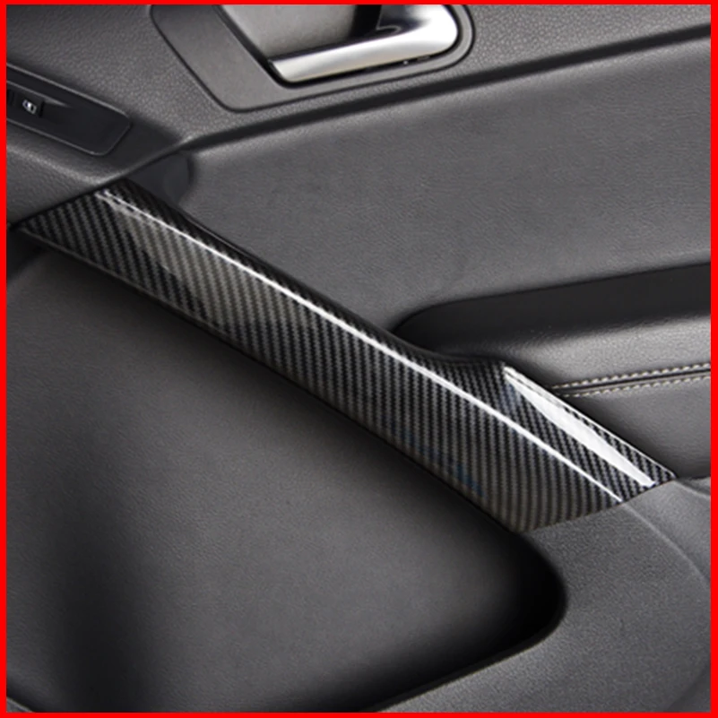 For VW Tiguan 2009-2022 Interior Handrail Decorative Strips Decoration Handle Cover Trim Styling Car Accessories Parts
