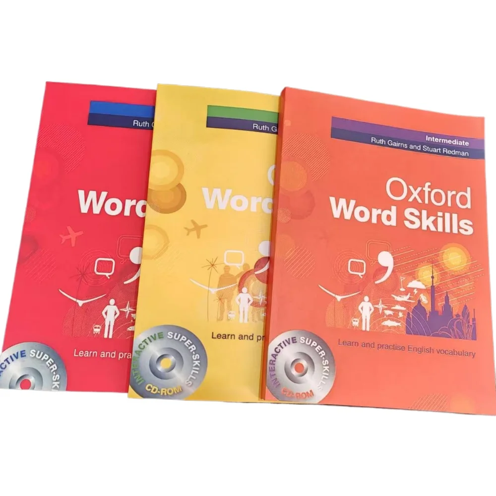 

Учебные пособия 2026: Комплект из 3 книг Oxford Vocabulary Skills Book List (Базовый/Средний/Продвинутый уровни), полноцветное издание