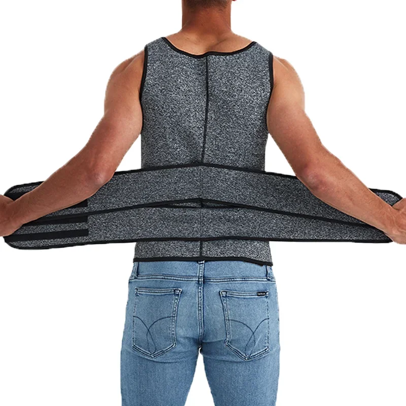 Men Body Shaper Waist Trainer Vest Slimming Shirt Sauna Sweat Vest Compression Undershirt Shapewear Fat Burner Workout Tank Tops