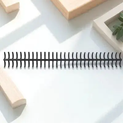 12Pcs Coil Bindings for Spiral Notebooks Segmented Loose-Leaf Binding Spines Retro Style Plastic Binding Coils Easy Manual Open