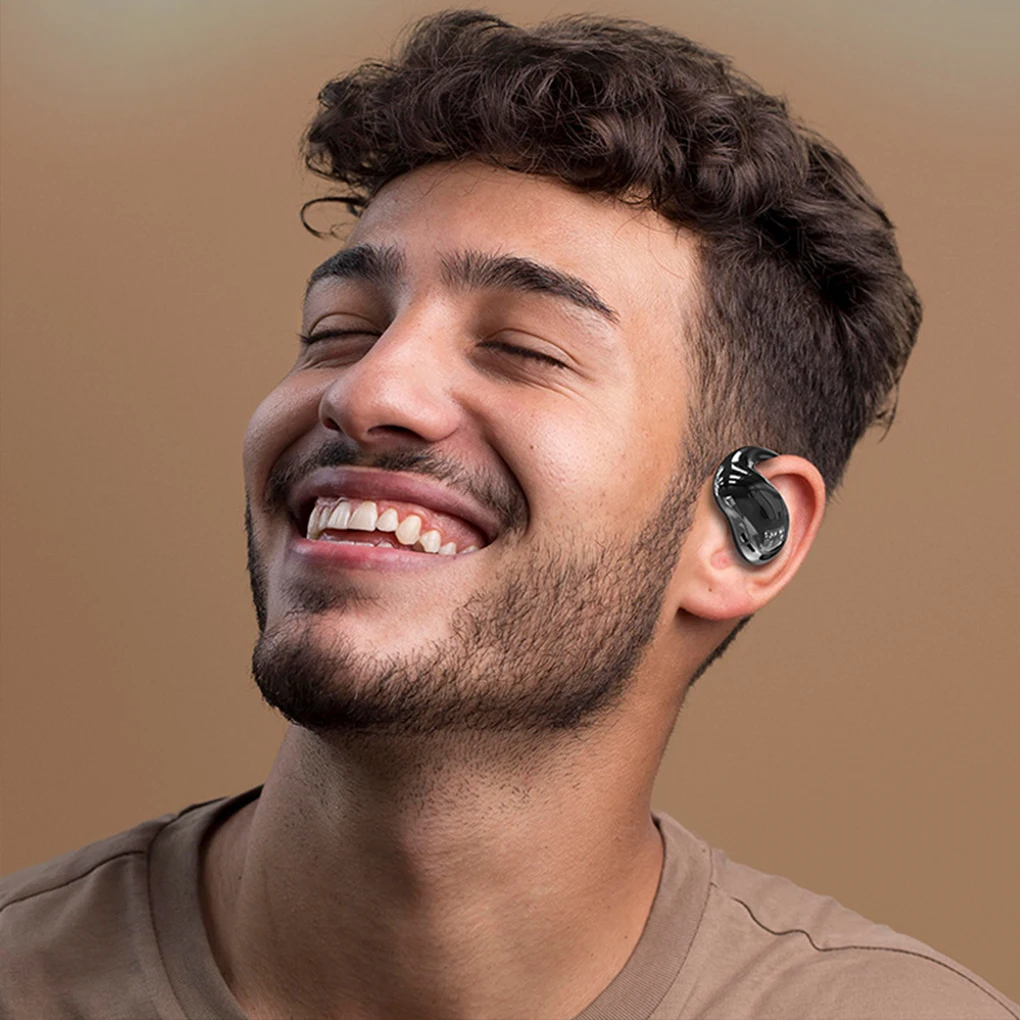 Bluetooth Earphones With LED Screen Cloud-like Wearing Connect Instantly Sports Headphones High