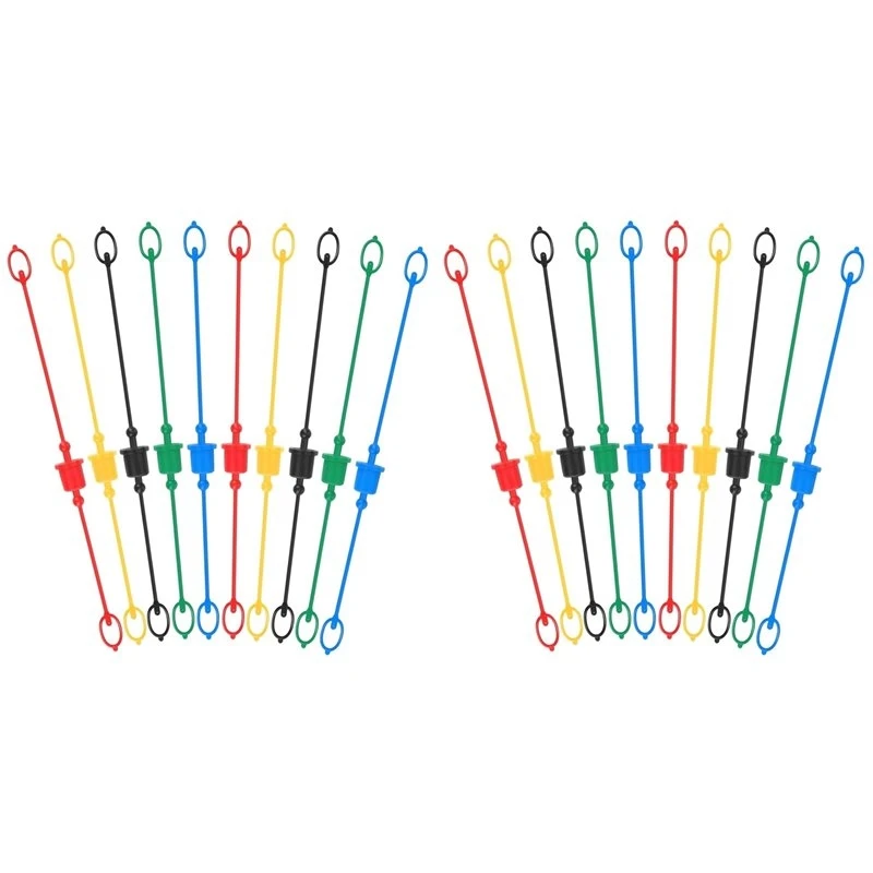 20Sets Hydraulic Dust Caps & Plugs Set, Quick Coupler Cover Hydraulic Hose Dust Cap For 1/2Inch Flat Face Couplings