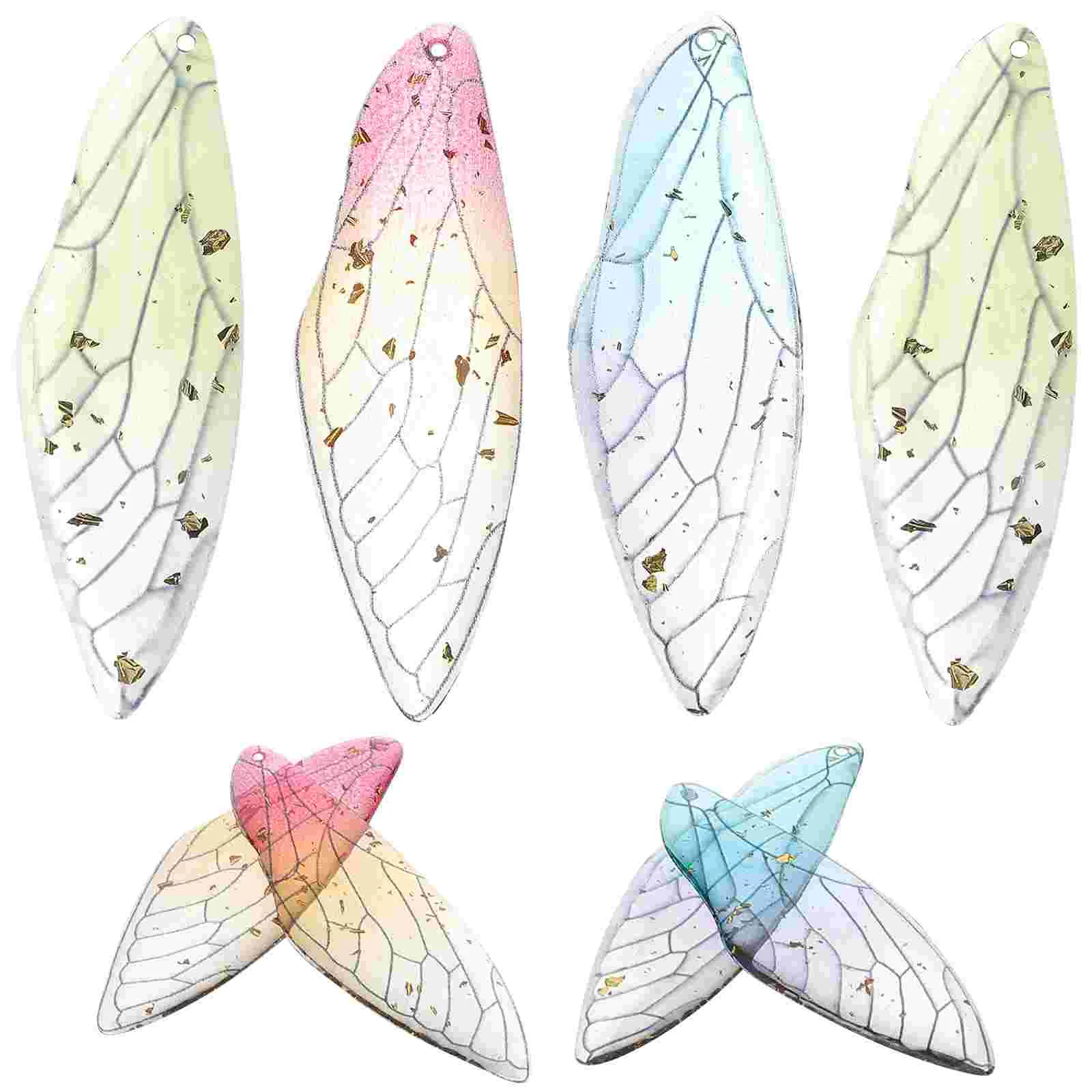 Wing Drop Charm Gradient Dragonfly Wings Jewlery Jewelry Making Supplies for Adults Hair Pendants