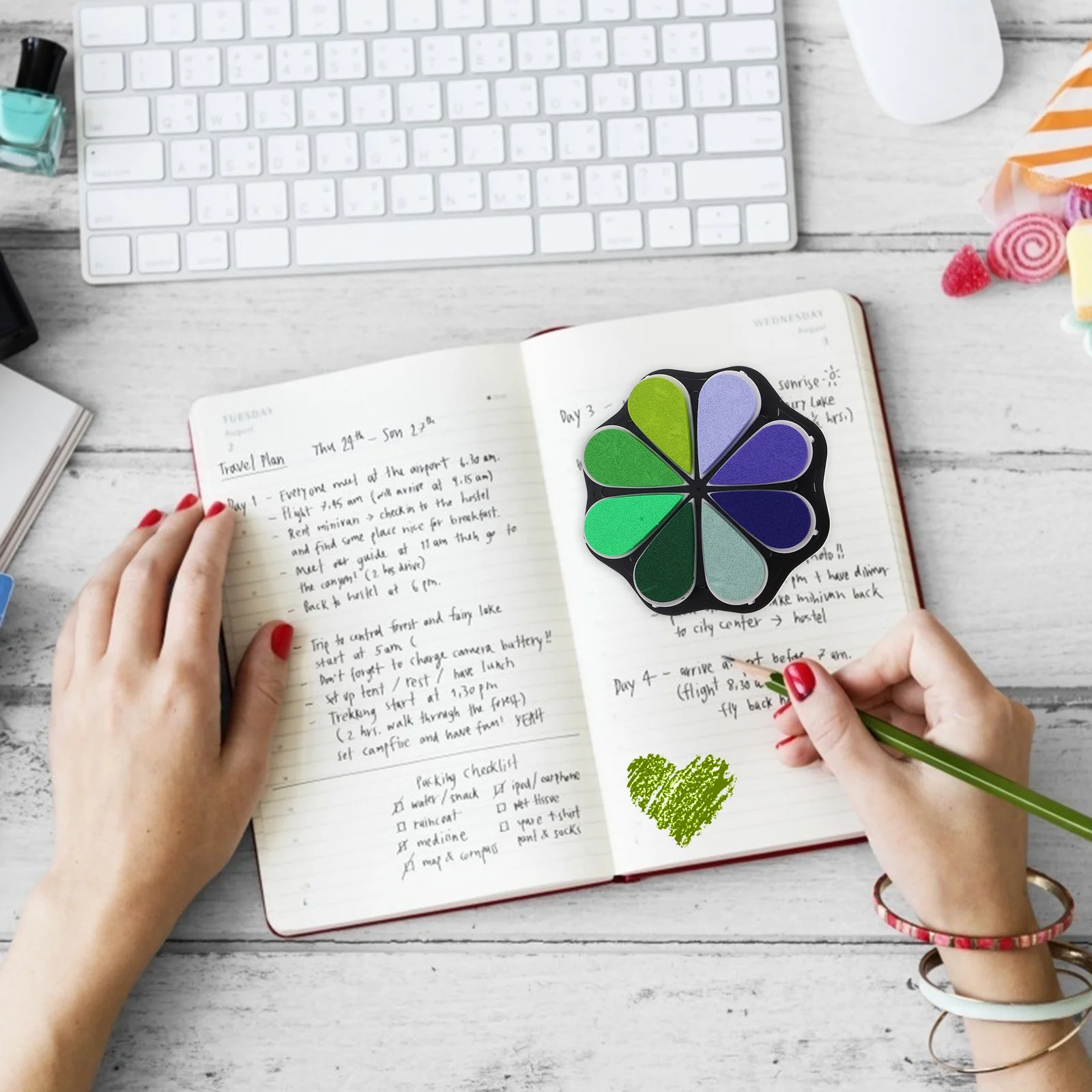 

Чернильный коврик с лепестками, резиновый штамп, скрапбук, принадлежности для рукоделия, многоцветный коврик для штампов для настенной живописи, декоративные штампы для детской комнаты