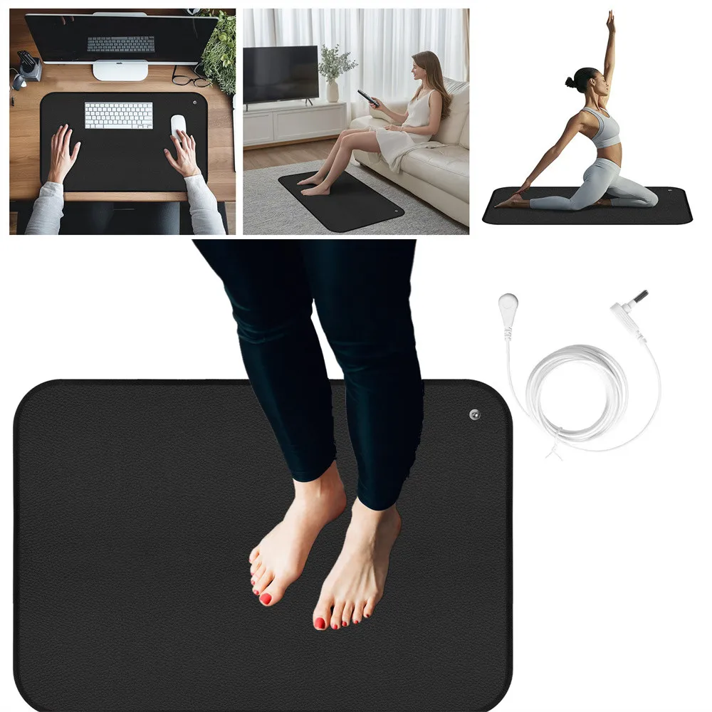 90x60cm/40x60CM Grounding Mat for Improving Sleep Pain Relief Health With Earth Connected Recovery Therapy Release Electrostatic