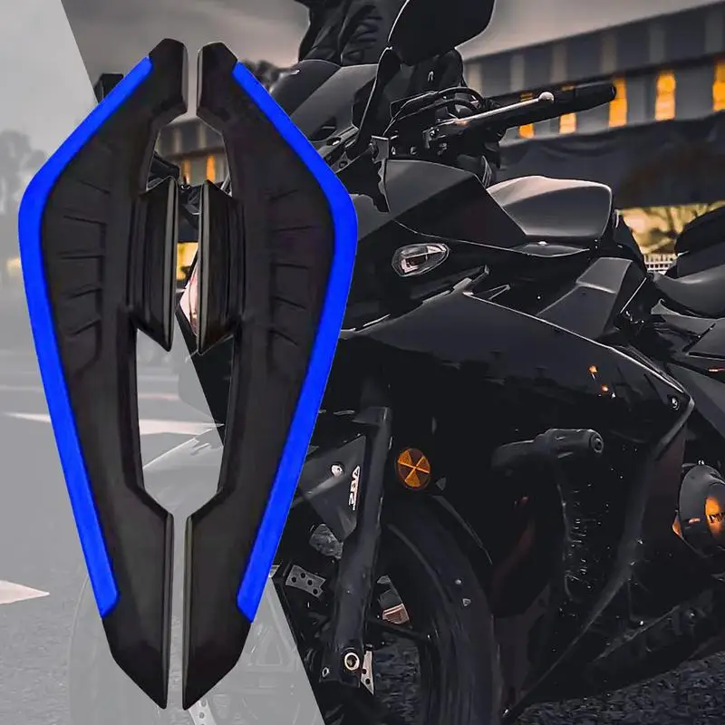 Spoiler decorativo de asa dinâmica para motocicleta, Spoiler lateral dianteiro, defletores de ar para todos os climas