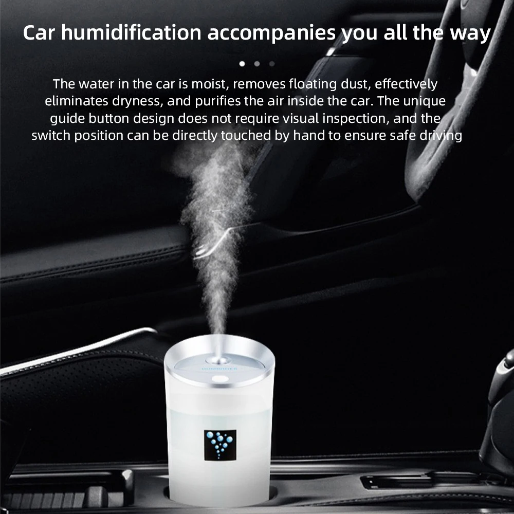 300ML USB Mini Humidifier, Aromatherapy Diffuser for Car, Office, and Desk Use
