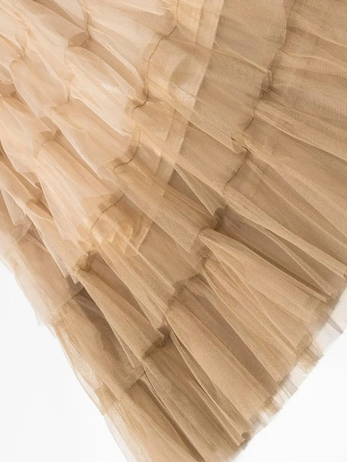 حار التباين اللون متعدد الطبقات كشكش شبكة تنورة المرأة بوهو عالية الخصر طويل ماكسي تول تنورة الربيع الصيف ملابس نسائية للحفلات #5