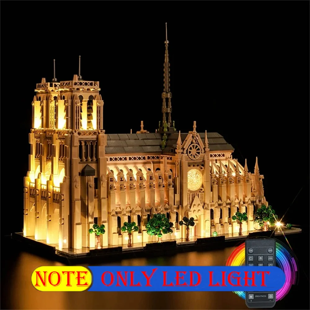 

Led Light Kit For 21061 Art And Crafts Notre-Dame de Paris Architecture Not Include Building Blocks(Only Lighting Set)