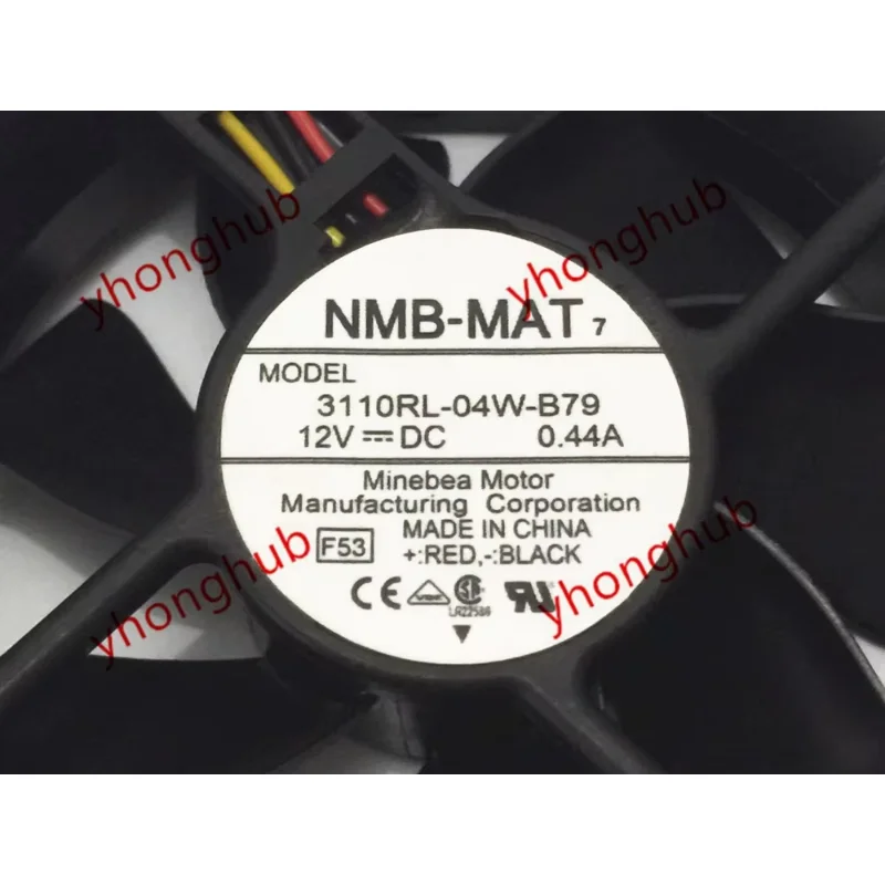 

NMB-MAT 3110RL-04W-B79 F53 Вентилятор охлаждения сервера DC 12 В 0,44 А 80x80x25 мм 3-проводной