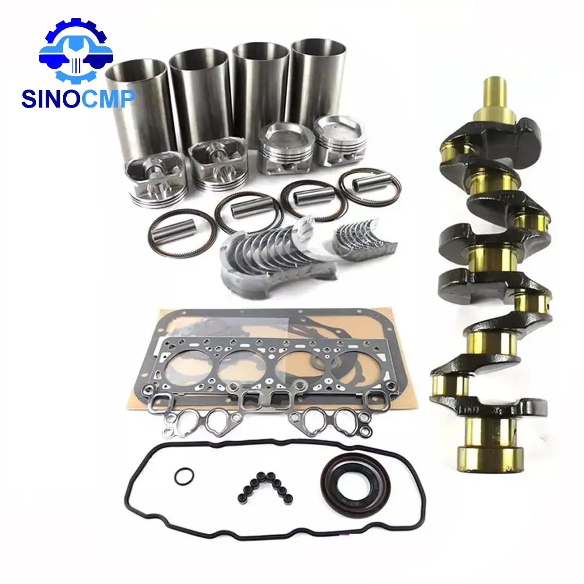 K21 Engine Overhaul Rebuild Kit & Crankshaft For Nissan TCM Heli HandCha LPG 12233-FY500 12247-50K00 12010-FU422 N-13270-FY500