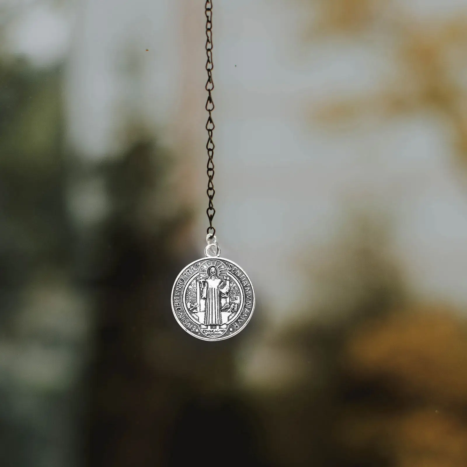 

12Pcs Fine Workmanship Metal Saint Pendants Charms for Bible Keepsake Christening Gift Christmas Ornament Jewelry