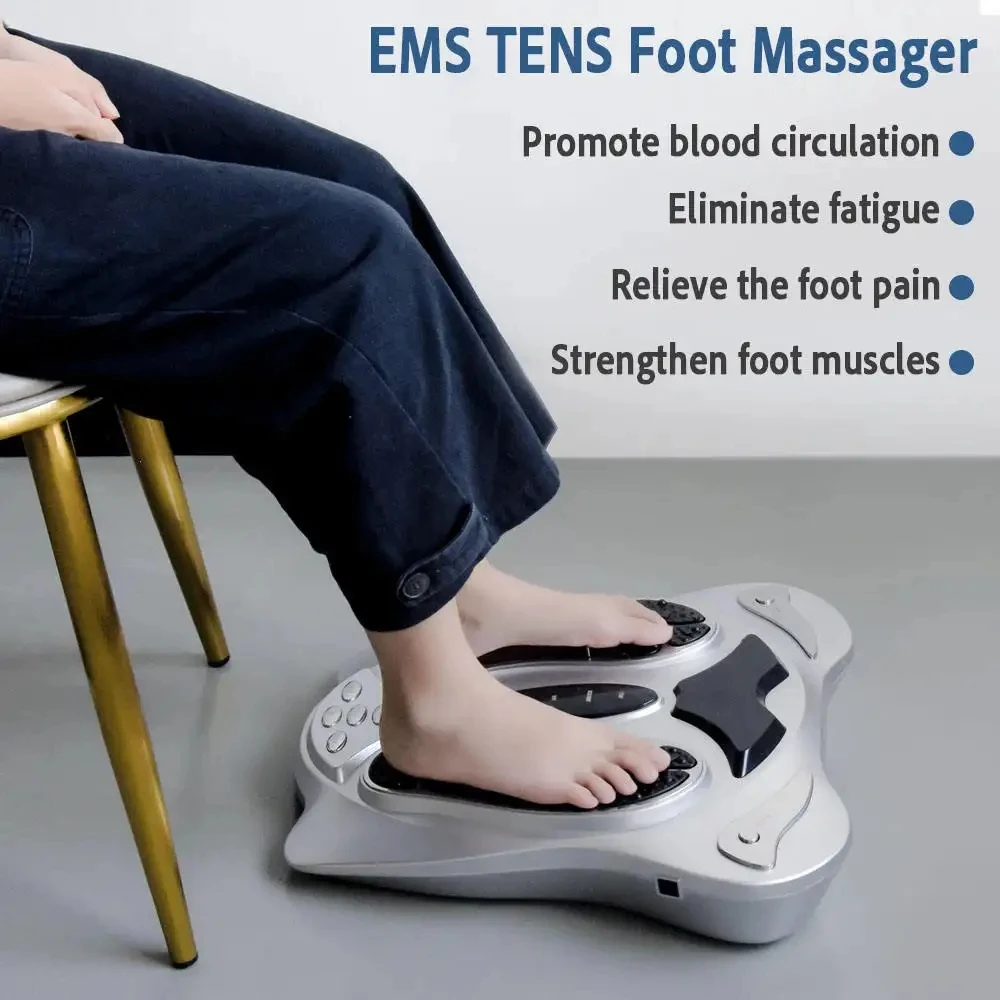 EMS Foot Massager Home Foot Spa Massage Machine Promote Blood Circulator Deep Relaxation Relieve Fatigue for Body Care