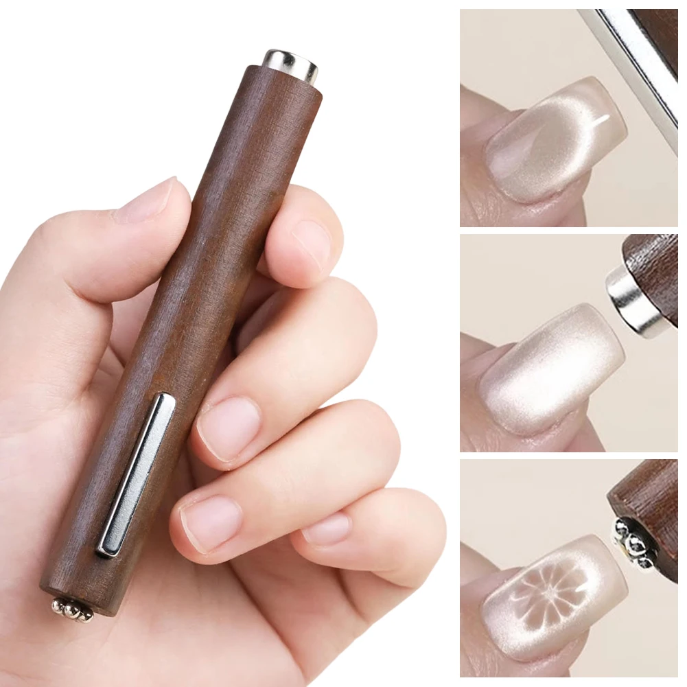

Strong Magnetic Wand For Multiple Nail Art Patterns 3 In 1 Cigars Style Magics Magnets For Instants 3D Cat Eyes Effects Tool