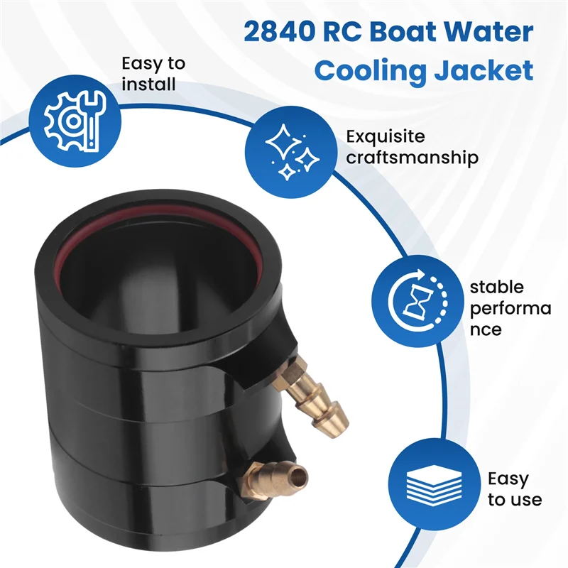 CYGJ-الألومنيوم RC موتور فرش سترة تبريد المياه ل 40 مللي متر RC قارب المحركات 2840 2845 RC قارب