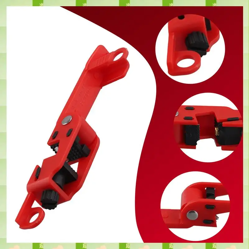 2025 Red Electrical Box Circuit Breaker Lockout, Tagout Breaker Box Lock For Standard Single And Double Toggles, Red Electrical B