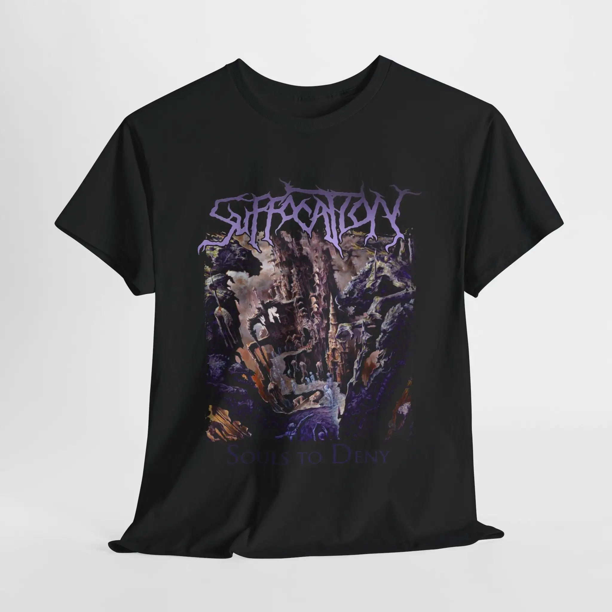 Suffocation Souls To Deny Band Album T shirt Metal Rock Music sizes S 5XL unisex heavy cotton tee