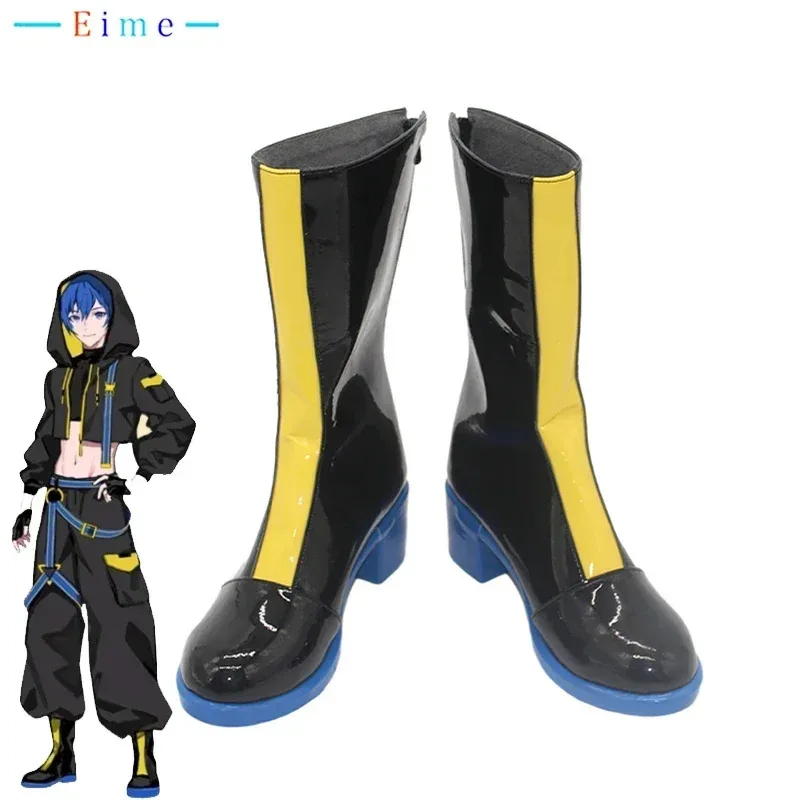 Kaitoo Cosplay Shoes Game PJSK Cosplay Props Halloween Carnival Boots PU Leather Shoes Custom Made rfdfgdfg2025