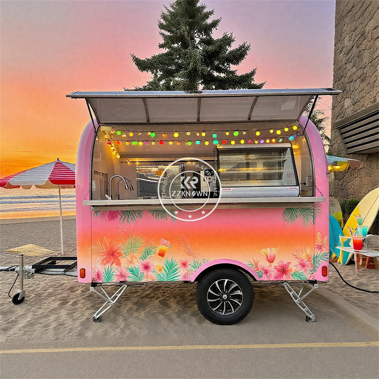 

Street Concession Food Truck Mobile Pizza Taco Hot Dog Sandwich Snack Catering Food Truck Trailer With Full Kitchen