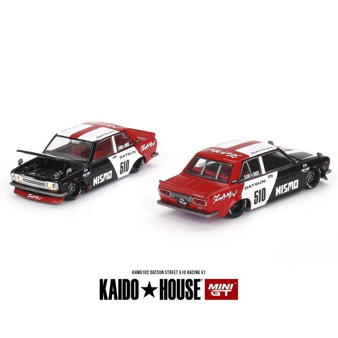 

TSM KAIDO HOUSE MINI GT 1/64 KHMG102 DATSUN STREET 510 RACING V1 Die-cast alloy car model