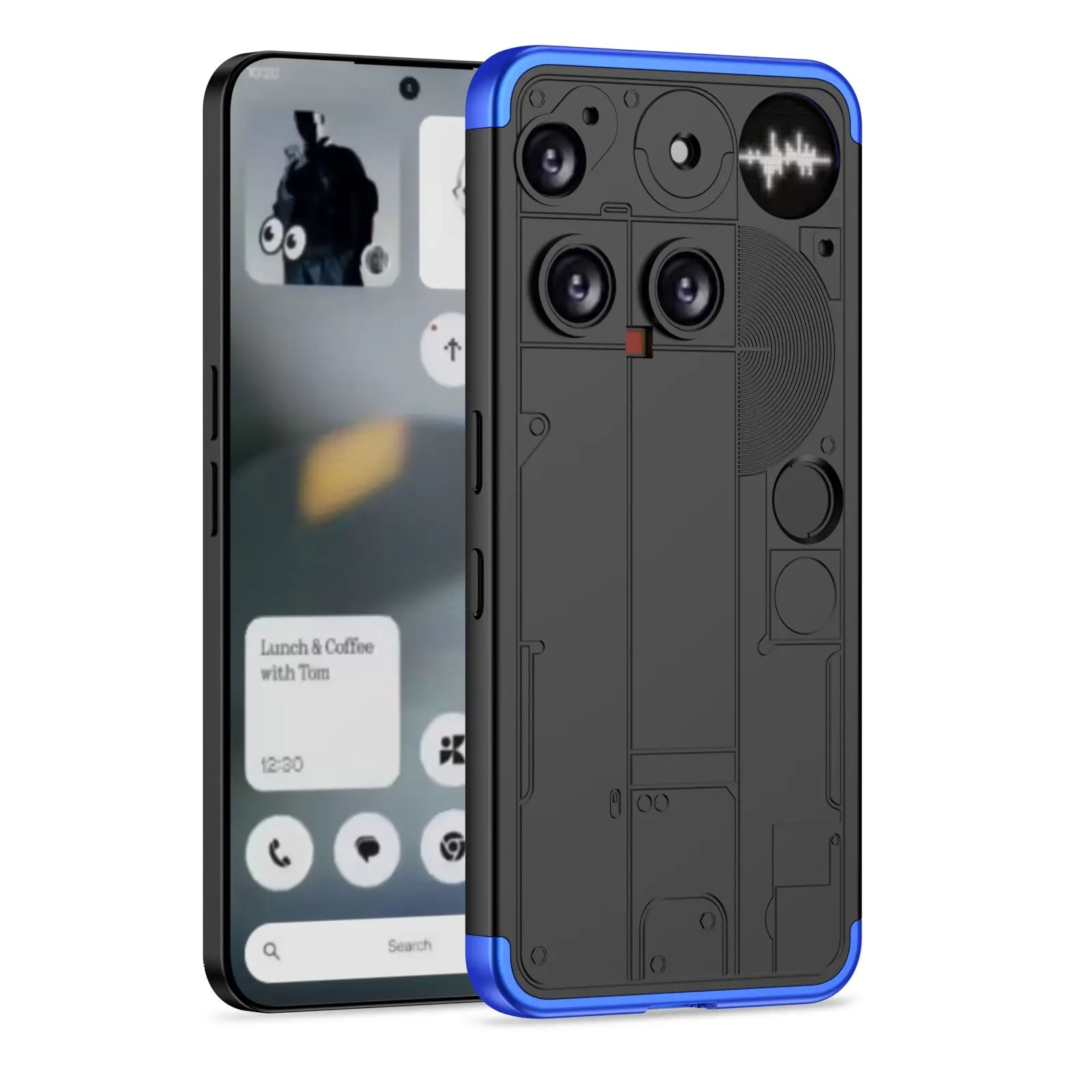 لا شيء الهاتف 3 5 جرام A024 حالة للصدمات 3 في 1 الصلب حماية ماتي الغطاء الخلفي جراب هاتف ل لا شيء الهاتف 3 Phone3 A059 2025 #6