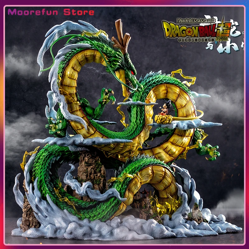 22 سنتيمتر/8.66in لعبة دراغون بول أنيمي الشكل Shenron الشكل جوكو و Shenron تمثال بولي كلوريد الفينيل تمثال جمع نموذج الديكور اللعب الهدايا