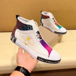 Hoge herentop Echt leer Outdoorsportschoenen Luxe mode Veterschoenen sneaker Hardloopschoenen