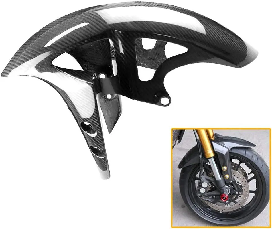 Motorcycle Carbon Fiber Front Fender Splash Mudguard Cowl Fairing For Yamaha MT10 FZ10 2017-2025